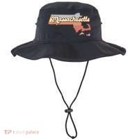 Massachusetts Retro Sunset Logo Bucket Hat thumb 0