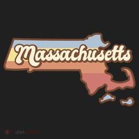 Massachusetts Retro Sunset Logo Tumbler thumb 3