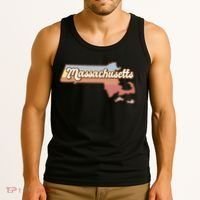 Massachusetts Retro Sunset Logo Tank Top thumb 3