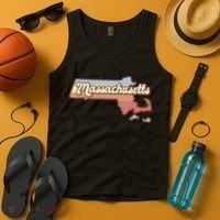 Massachusetts Retro Sunset Logo Tank Top thumb 4