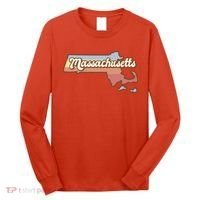 Massachusetts Retro Sunset Logo Long Sleeve Shirt thumb 0