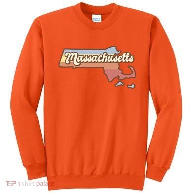 Massachusetts Retro Sunset Logo Sweatshirt