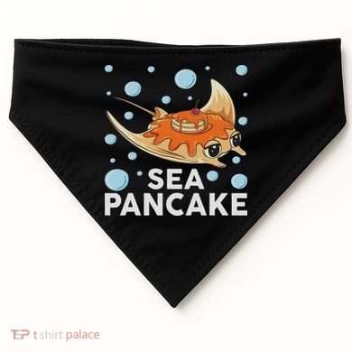 Manta Ray Stingray Fish Pancake Cake Ocean Biologist USA-Made Doggie Bandana