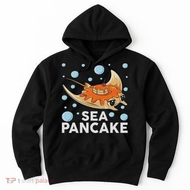Manta Ray Stingray Fish Pancake Cake Ocean Biologist Hoodie