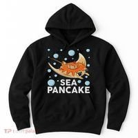 Manta Ray Stingray Fish Pancake Cake Ocean Biologist Hoodie thumb 0