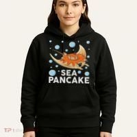 Manta Ray Stingray Fish Pancake Cake Ocean Biologist Hoodie thumb 5