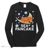 Manta Ray Stingray Fish Pancake Cake Ocean Biologist Long Sleeve Shirt thumb 0