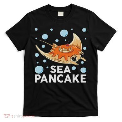 Manta Ray Stingray Fish Pancake Cake Ocean Biologist T-Shirt