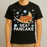 Manta Ray Stingray Fish Pancake Cake Ocean Biologist T-Shirt thumb 3