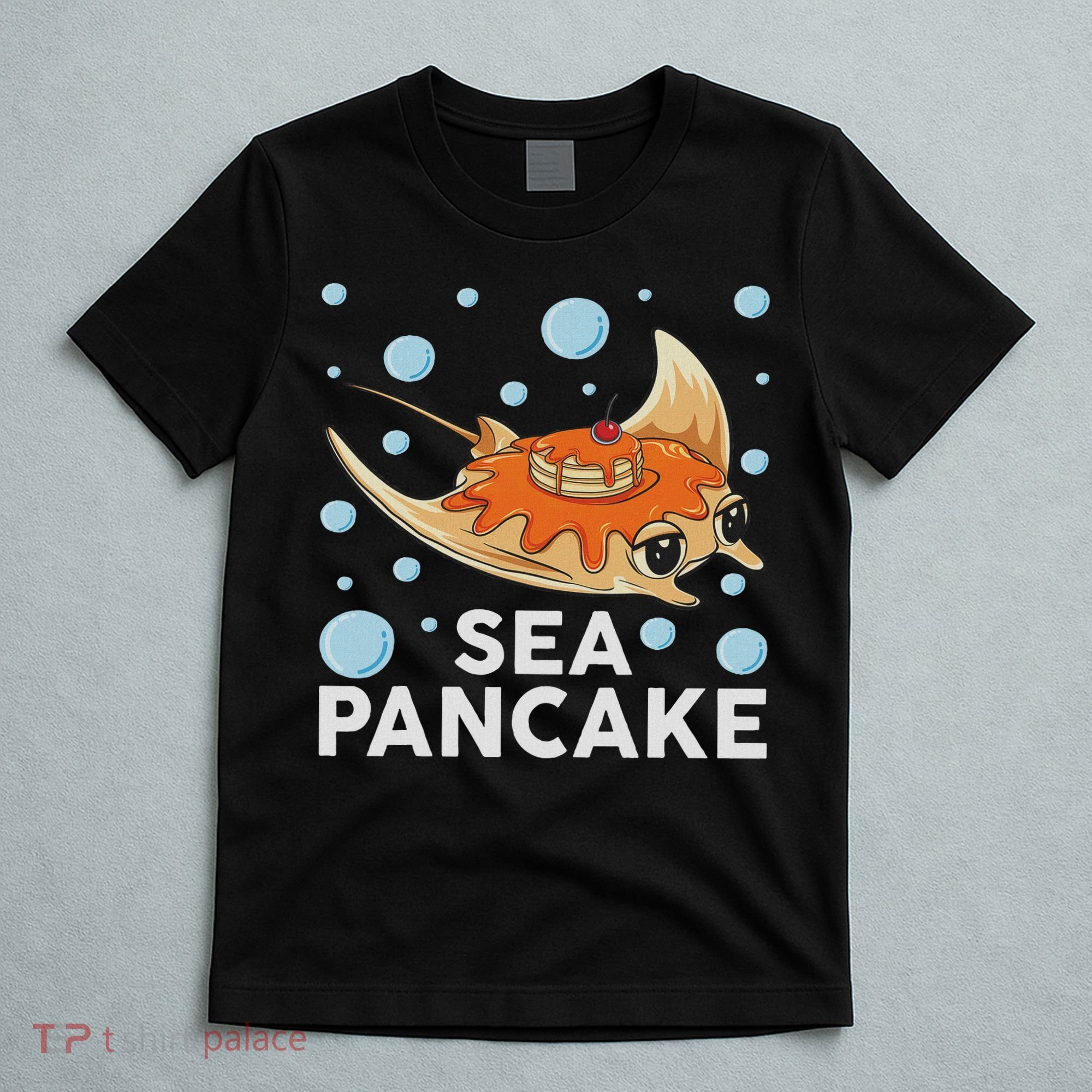 Manta Ray Stingray Fish Pancake Cake Ocean Biologist T-Shirt