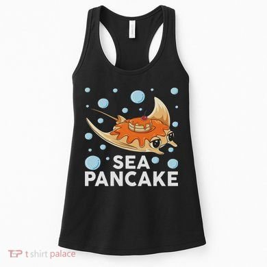 Manta Ray Stingray Fish Pancake Cake Ocean Biologist Women's Tank Top