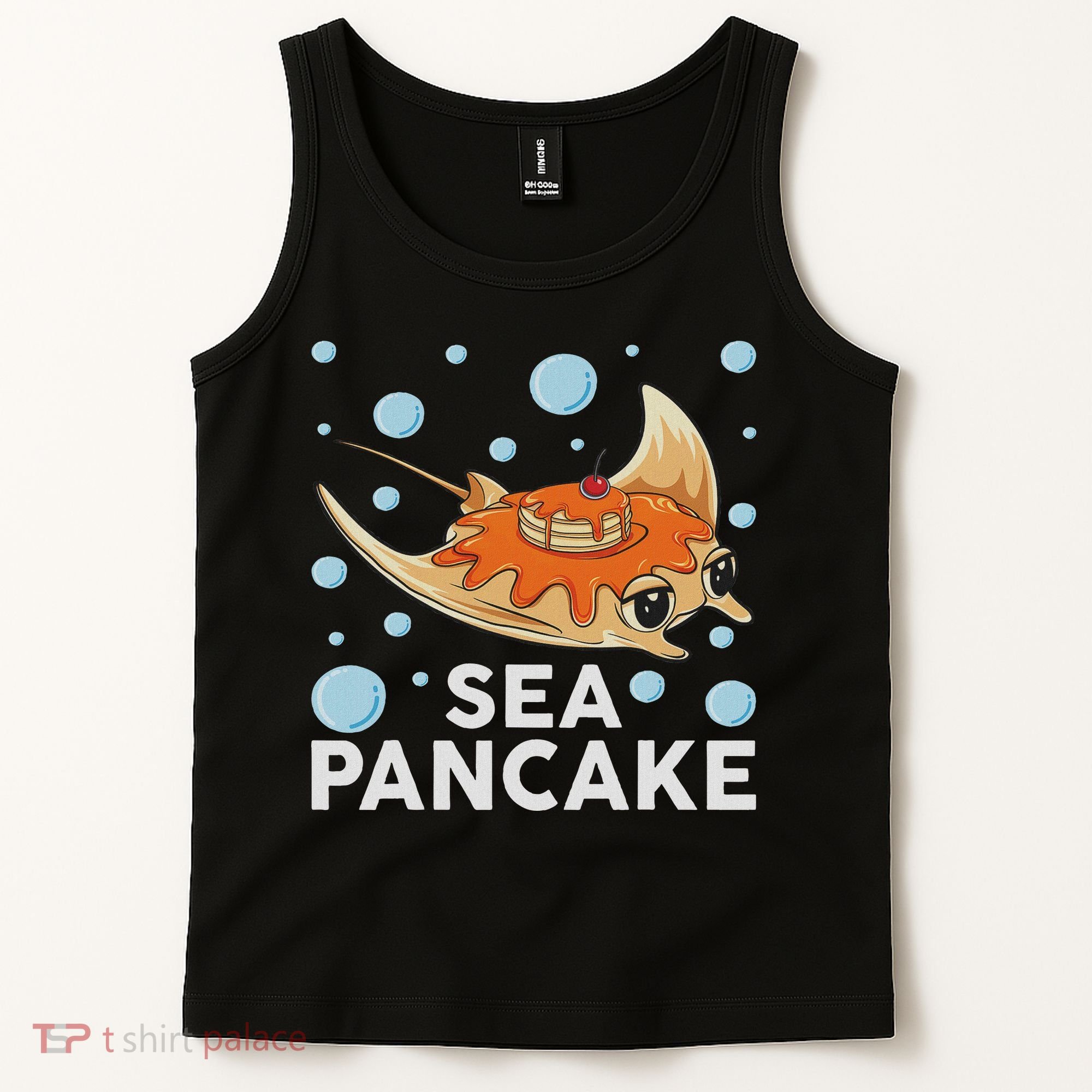 Manta Ray Stingray Fish Pancake Cake Ocean Biologist Tank Top