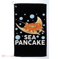 Manta Ray Stingray Fish Pancake Cake Ocean Biologist Golf Towel thumb 0