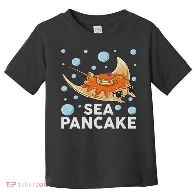 Manta Ray Stingray Fish Pancake Cake Ocean Biologist Toddler T-Shirt