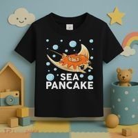Manta Ray Stingray Fish Pancake Cake Ocean Biologist Toddler T-Shirt thumb 3