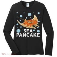 Manta Ray Stingray Fish Pancake Cake Ocean Biologist Women's Long Sleeve Shirt thumb 0