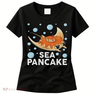 Manta Ray Stingray Fish Pancake Cake Ocean Biologist Women's T-Shirt