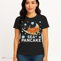 Manta Ray Stingray Fish Pancake Cake Ocean Biologist Women's T-Shirt thumb 4