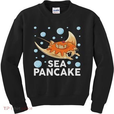 Manta Ray Stingray Fish Pancake Cake Ocean Biologist Kids Sweatshirt