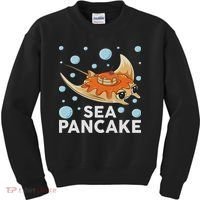 Manta Ray Stingray Fish Pancake Cake Ocean Biologist Kids Sweatshirt thumb 0