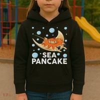 Manta Ray Stingray Fish Pancake Cake Ocean Biologist Kids Hoodie thumb 3