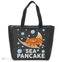 Manta Ray Stingray Fish Pancake Cake Ocean Biologist Tote Bag thumb 0