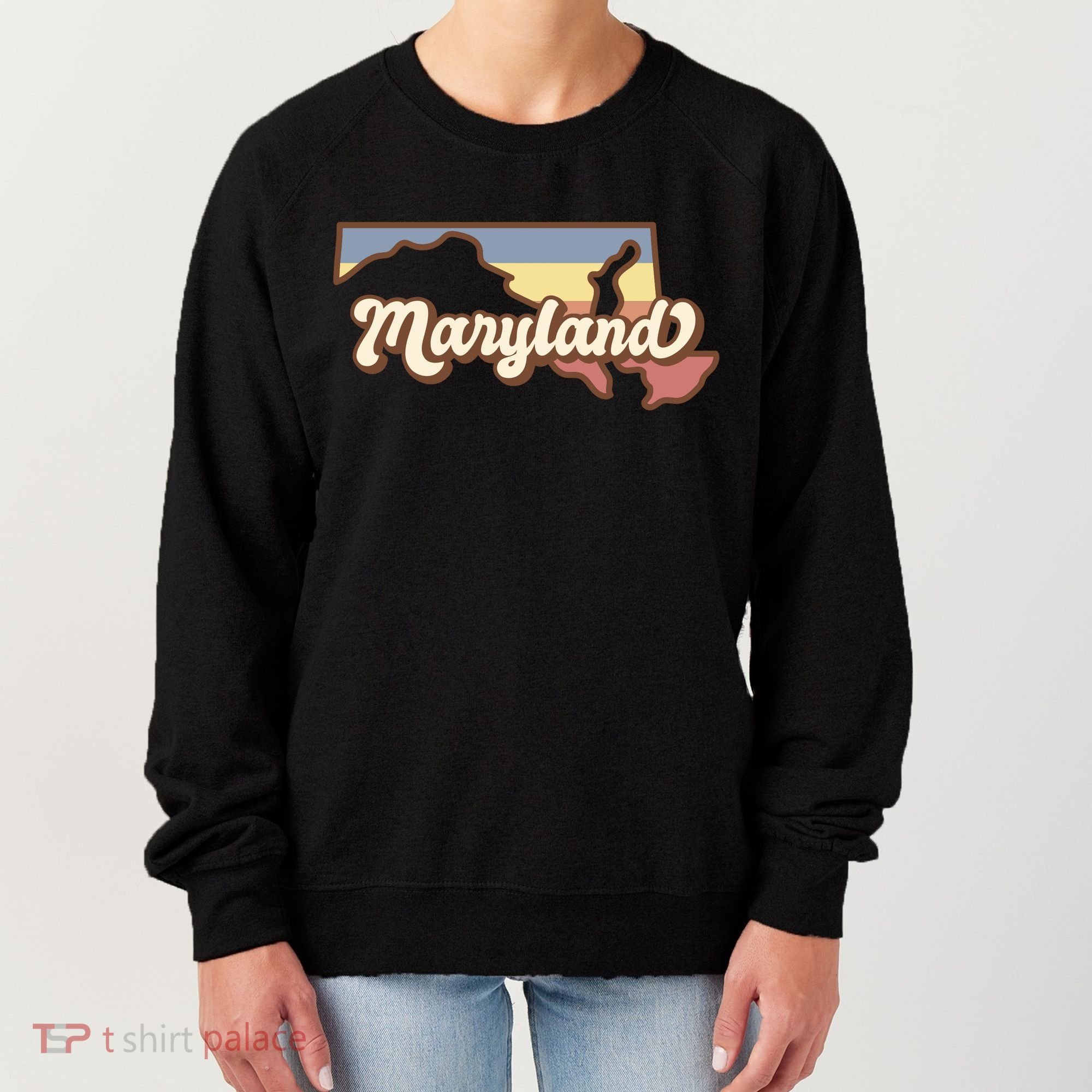 Maryland Retro Sunset Logo Women's Sweatshirt