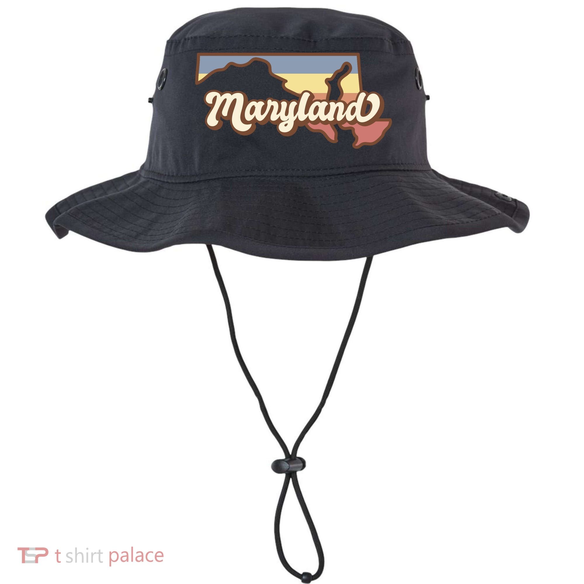 Maryland Retro Sunset Logo Bucket Hat