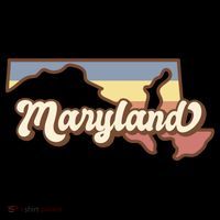 Maryland Retro Sunset Logo Coaster thumb 2