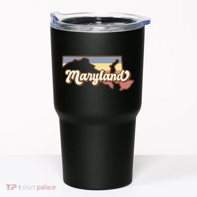 Maryland Retro Sunset Logo Tumbler