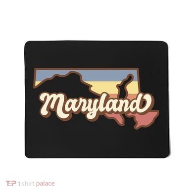 Maryland Retro Sunset Logo Mousepad