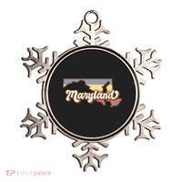 Maryland Retro Sunset Logo Ornament thumb 0
