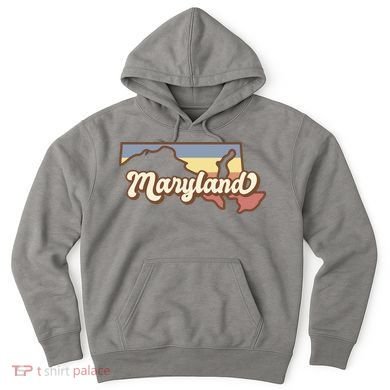 Maryland Retro Sunset Logo Hoodie