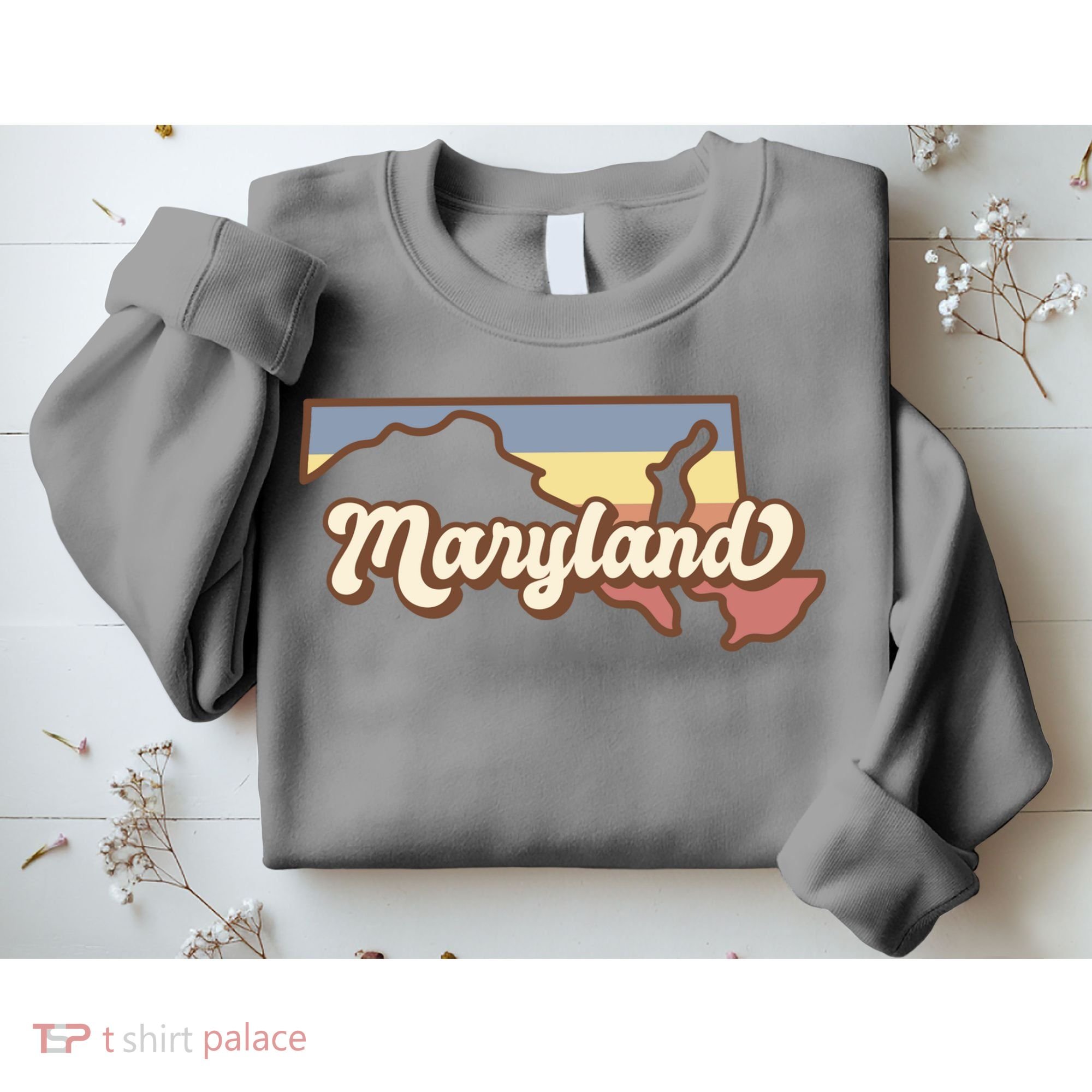 Maryland Retro Sunset Logo Sweatshirt