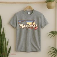 Maryland Retro Sunset Logo T-Shirt thumb 2