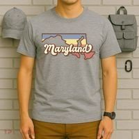 Maryland Retro Sunset Logo T-Shirt thumb 6