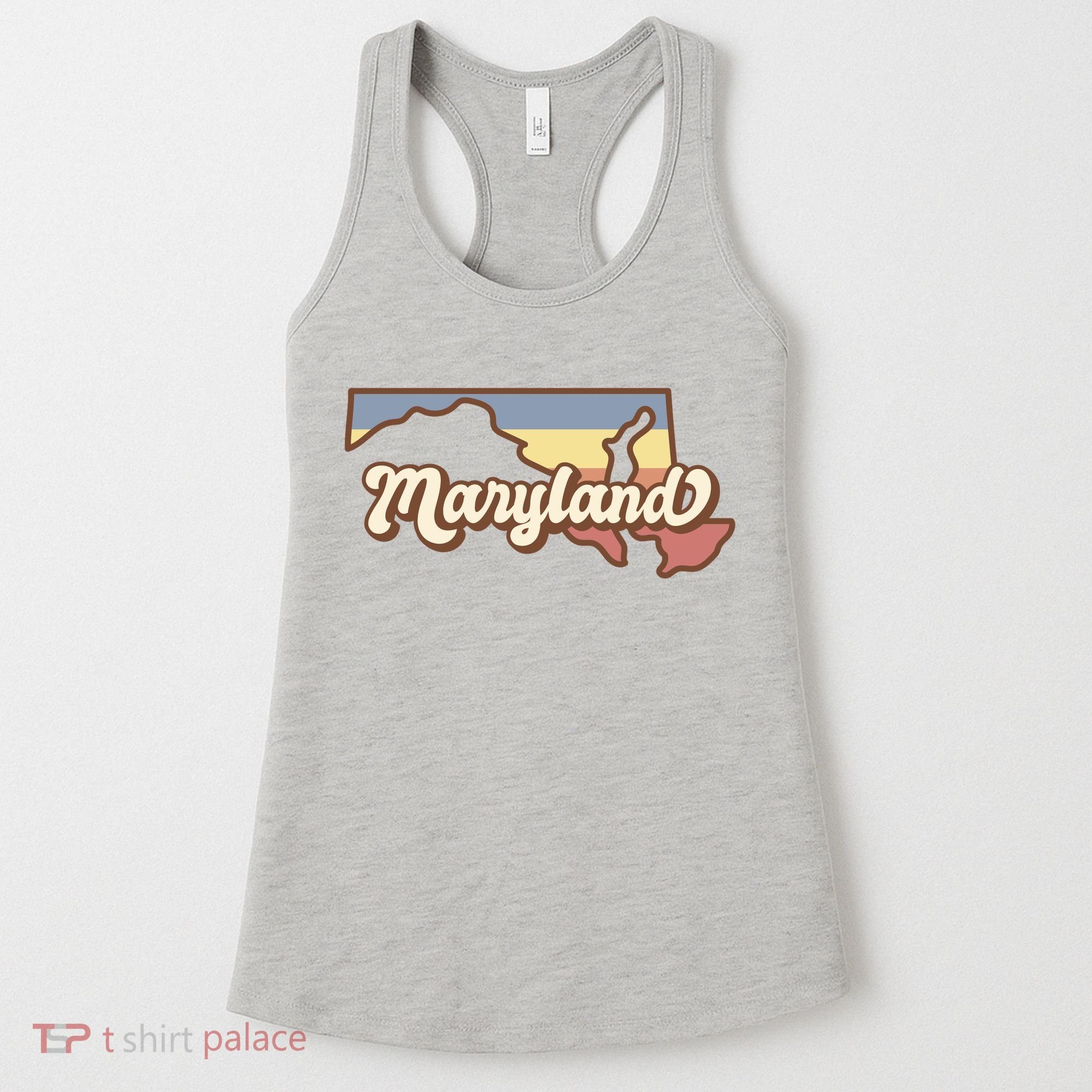 Maryland Retro Sunset Logo Women's Tank Top