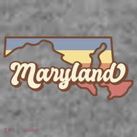 Maryland Retro Sunset Logo Baby Bodysuit thumb 2