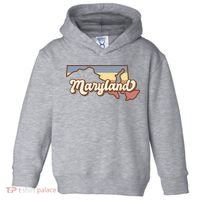 Maryland Retro Sunset Logo Toddler Hoodie thumb 0