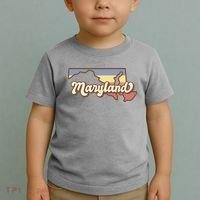 Maryland Retro Sunset Logo Toddler T-Shirt thumb 2