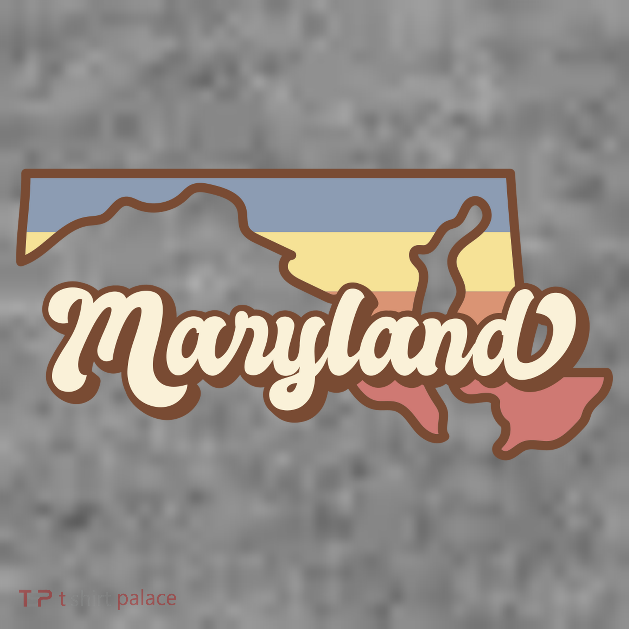Maryland Retro Sunset Logo Women's Long Sleeve Shirt