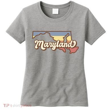 Maryland Retro Sunset Logo Women's T-Shirt