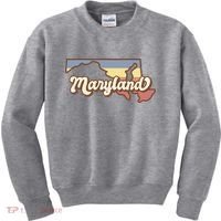 Maryland Retro Sunset Logo Kids Sweatshirt thumb 0
