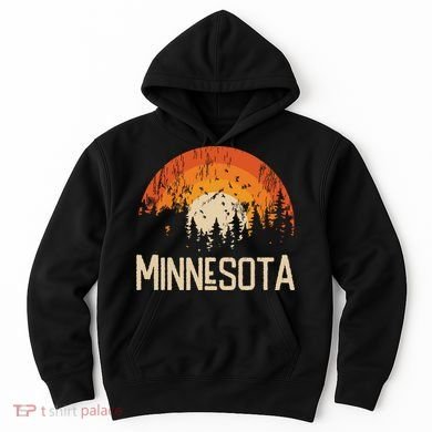 Minnesota Retro Style Vintage 70s 80s Hoodie