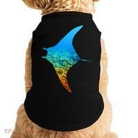 Manta Ray Silhouette Earth Day And Ocean Week Gift Doggie Tank thumb 0
