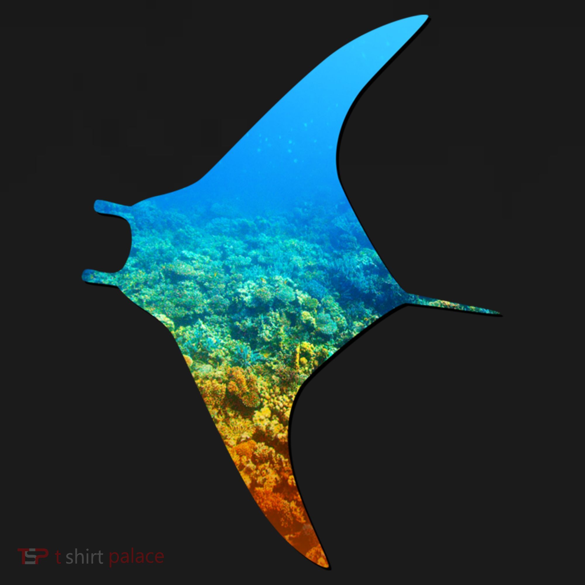 Manta Ray Silhouette Earth Day And Ocean Week Gift Ornament