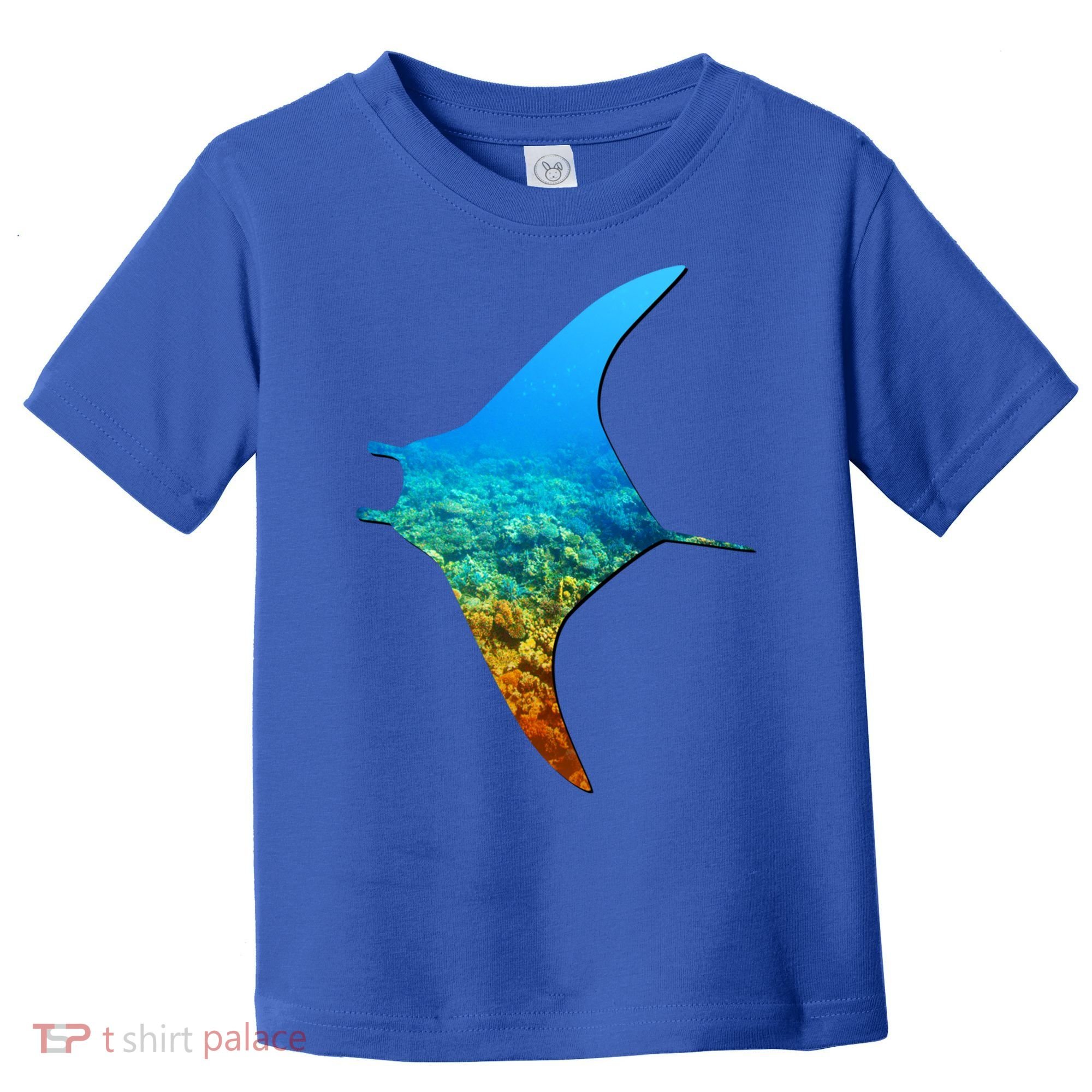 Manta Ray Silhouette Earth Day And Ocean Week Gift Toddler T-Shirt