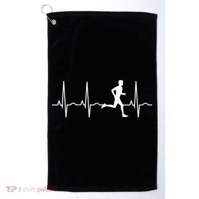 Marathon Runner Saying Running Motivation Golf Towel