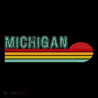 Michigan Retro Sunset Logo Coaster thumb 2