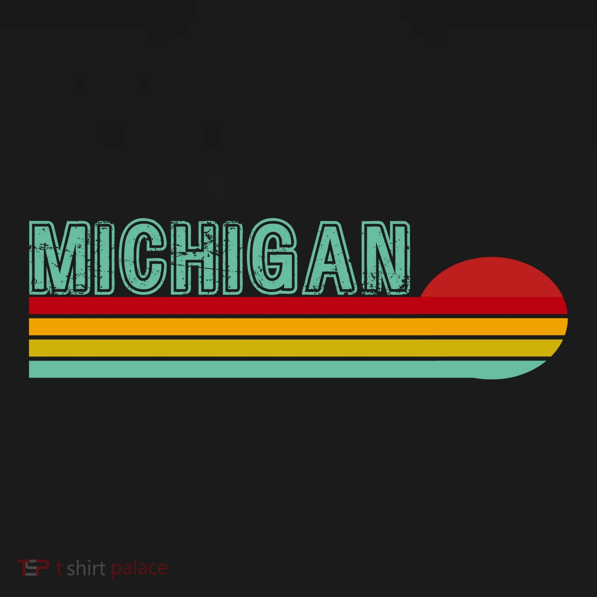 Michigan Retro Sunset Logo Toddler Hoodie